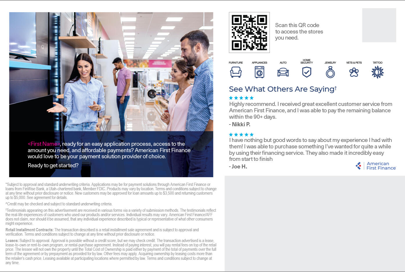 Postcard Back - Control